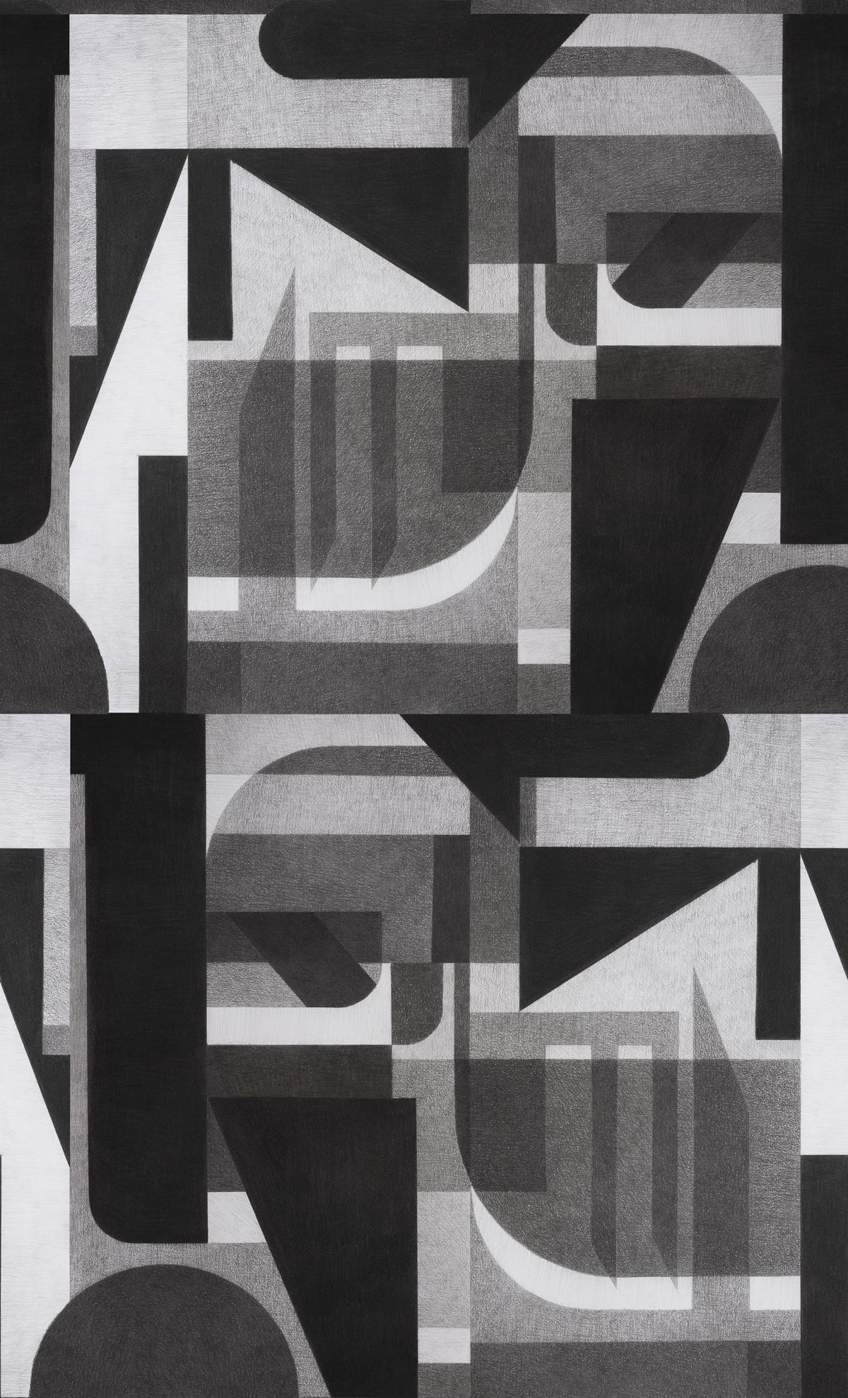 Vaasa, Graphite Mural Wallpaper - pure wallpaper artwork