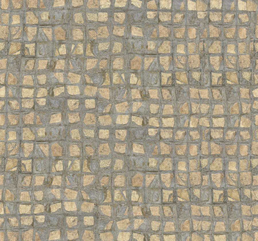 Gold Leaves Gold Mural Wallpaper