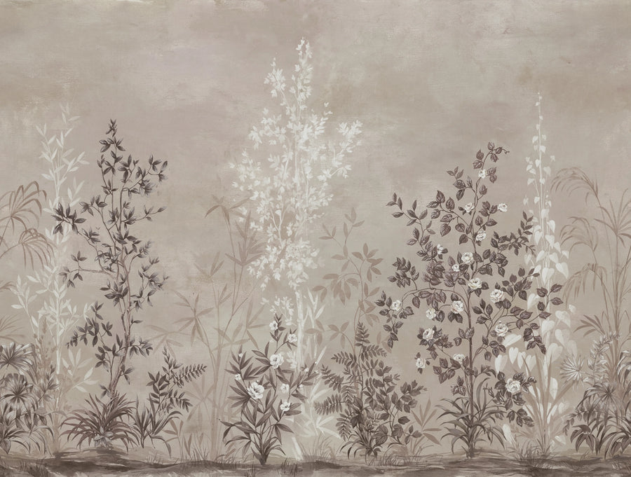 Chinoiserie Haze, Sand Mural Wallpaper