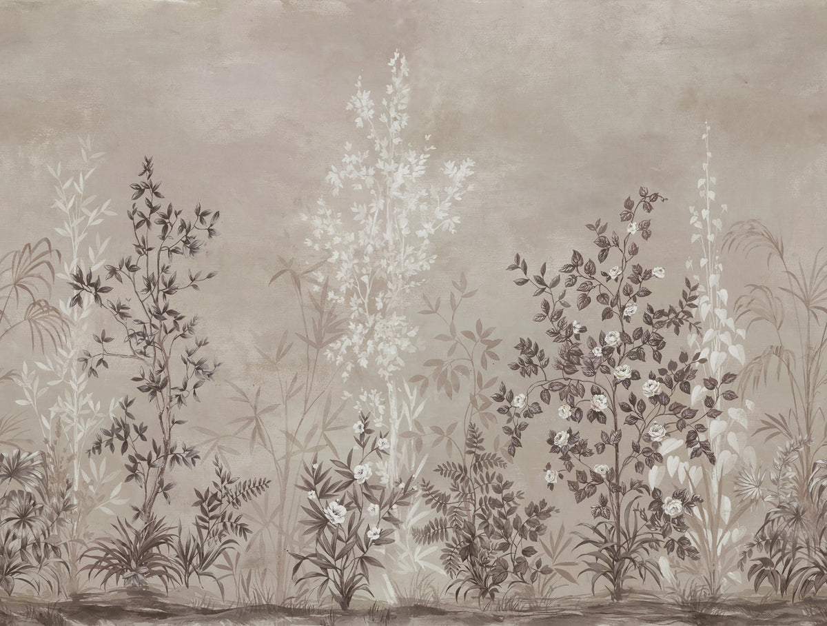 Chinoiserie Haze, Sand Mural Wallpaper - pure wallpaper artwork