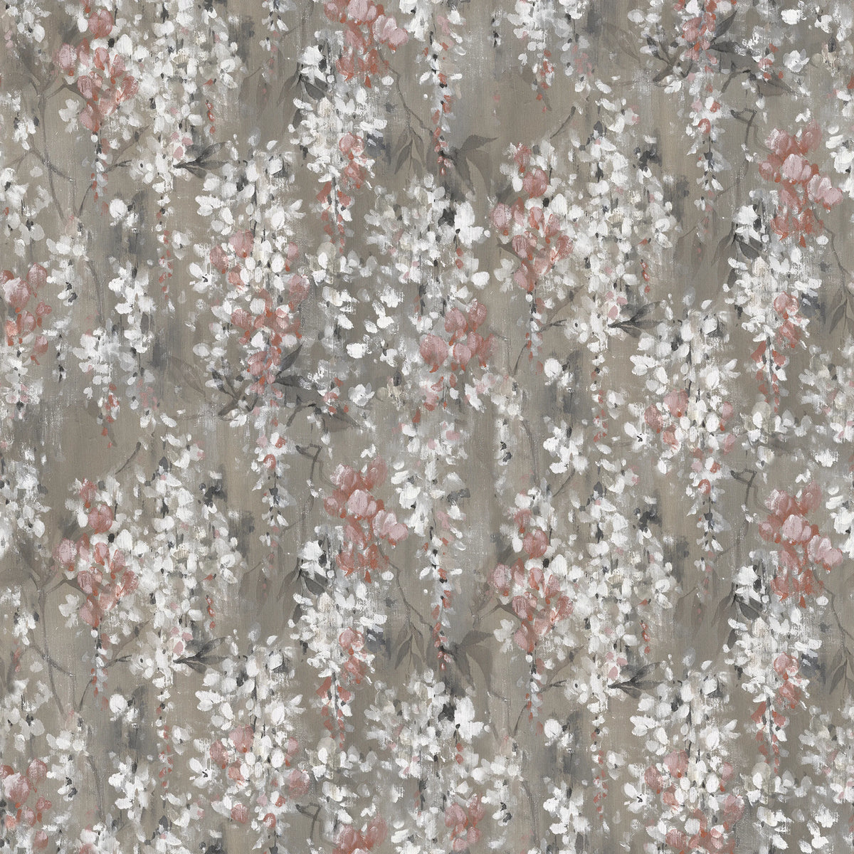 Wisteria, Linen Mural Wallpaper - pure wallpaper artwork