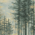 Daybreak, Green Mural Wallpaper - pure wallpaper artwork