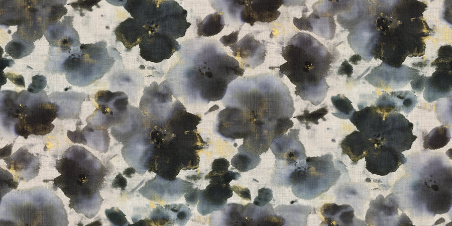 Violets Blue Mural Wallpaper