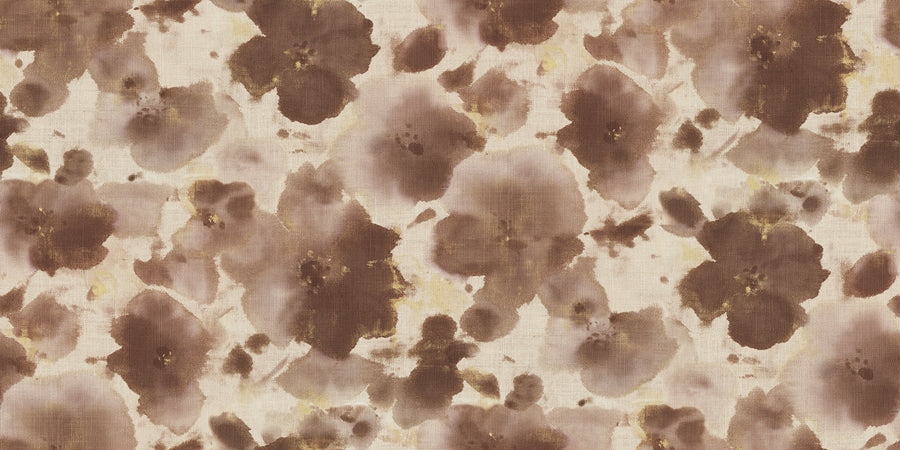 Violets Rust Mural Wallpaper