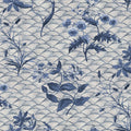 Floral Ripple Blue Mural Wallpaper - pure wallpaper artwork