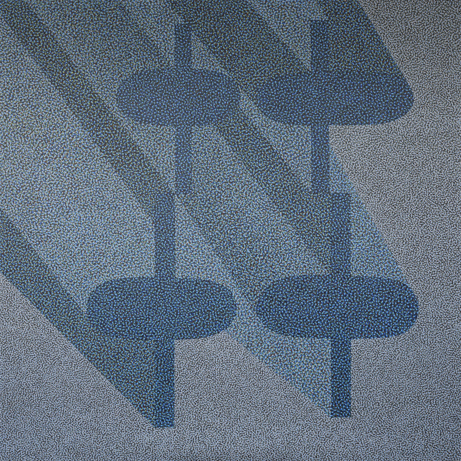 Birdseye, Blue Mural Wallpaper