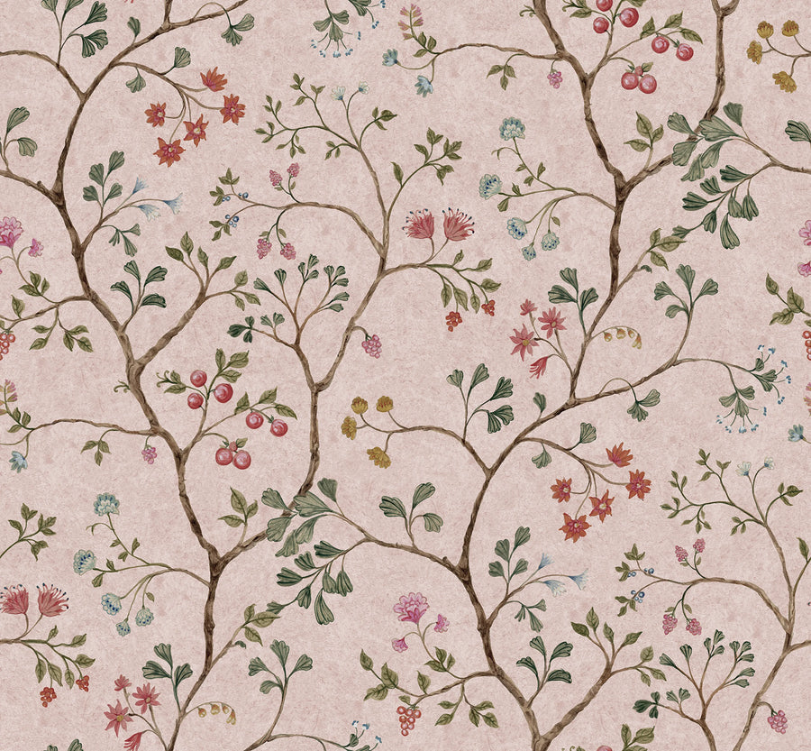 Song Tree, Pink Cherry Mural Wallpaper
