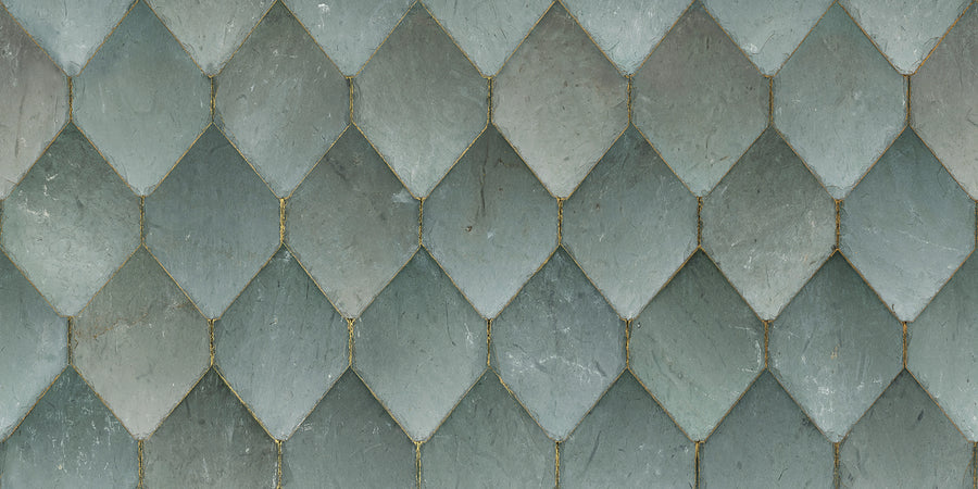Osaka Tiles, Emerald Mural Wallpaper