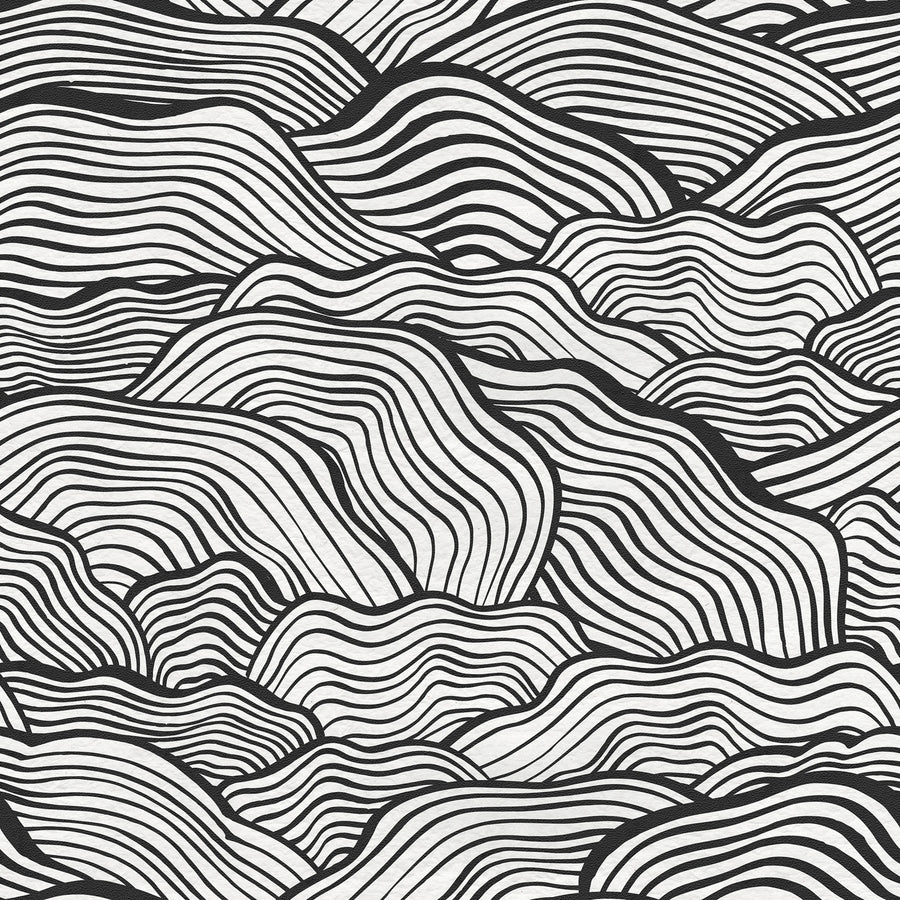 Soft Clouds Graphite Mural Wallpaper
