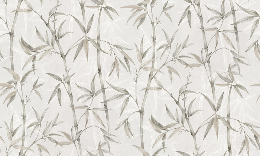 Bamboo Garden Pearl Mural Wallpaper