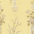 Japanese Vases Saffron Mural Wallpaper - pure wallpaper artwork