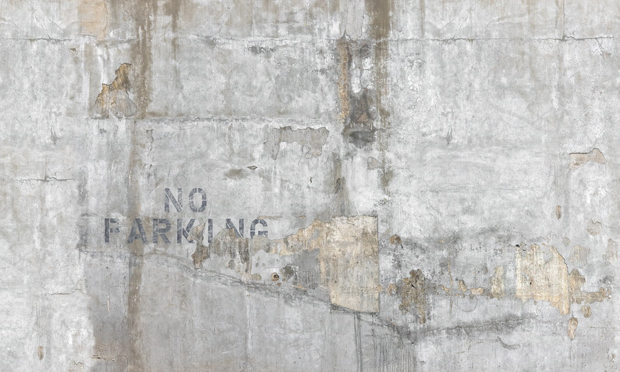 No Parking Mural Wallpaper