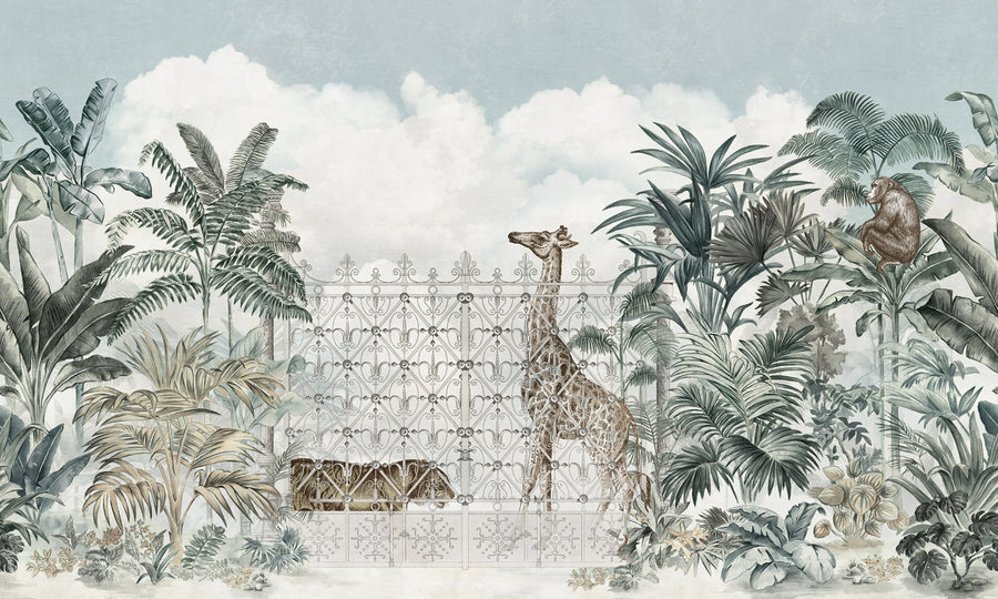 Jaipur Animals Mural Wallpaper