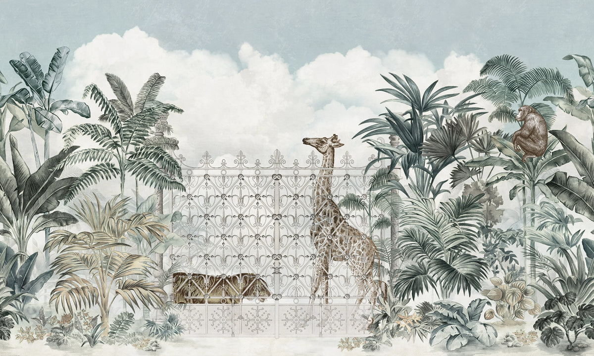 Jaipur Animals Mural Wallpaper - pure wallpaper artwork