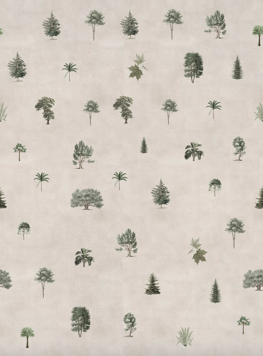 Botanical Garden Sand Mural Wallpaper