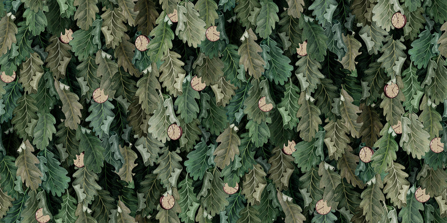 Timeless Green Mural Wallpaper