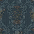 Claws & Clams, Ocean Blue Mural Wallpaper - pure wallpaper artwork