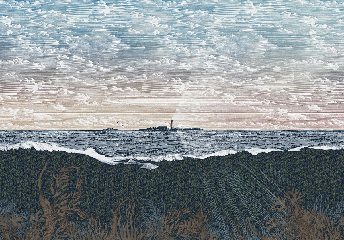 Guiding Light, Dawn Mural Wallpaper - pure wallpaper artwork