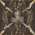 Seaweed & Stars, Rust Mural Wallpaper - pure wallpaper artwork