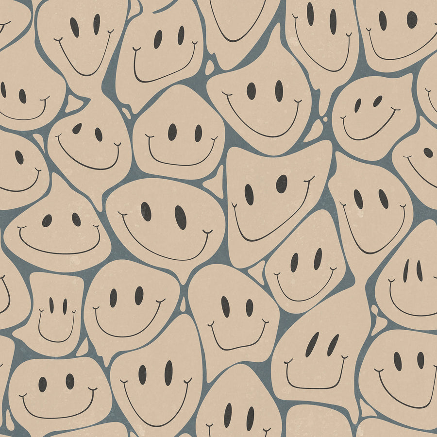 Happy Rebel, Peach Mural Wallpaper