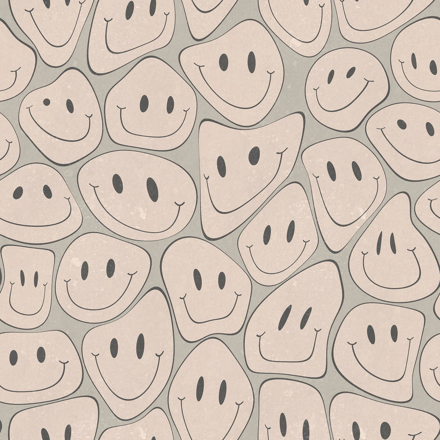 Happy Rebel, Soft Pink Mural Wallpaper