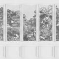 Bellewood Panels, Graphite Mural Wallpaper - pure wallpaper artwork