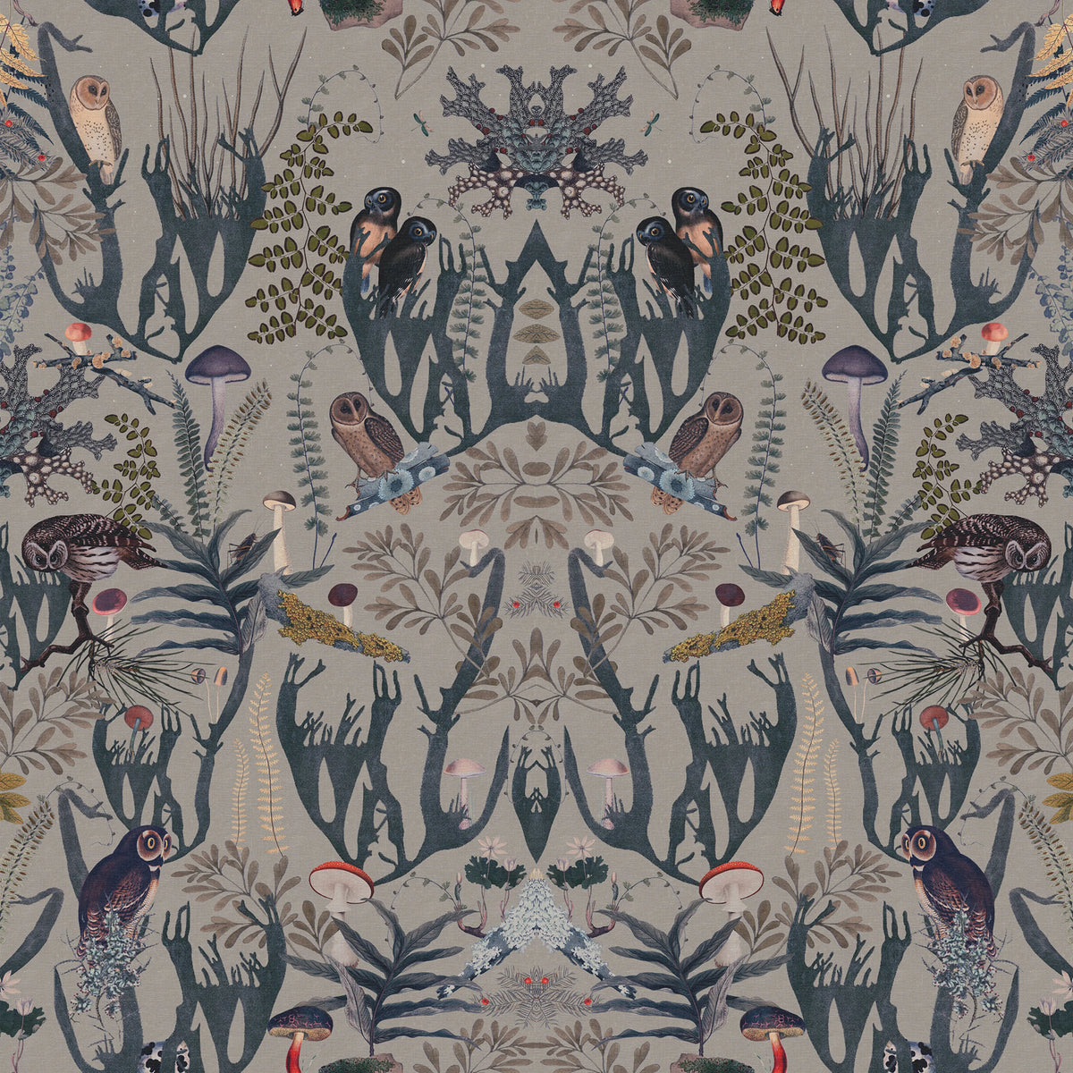 The Swedish Forest Mini, Blue Mural Wallpaper - pure wallpaper artwork