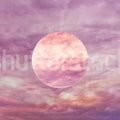 Pink Moon Mural Wallpaper - pure wallpaper artwork