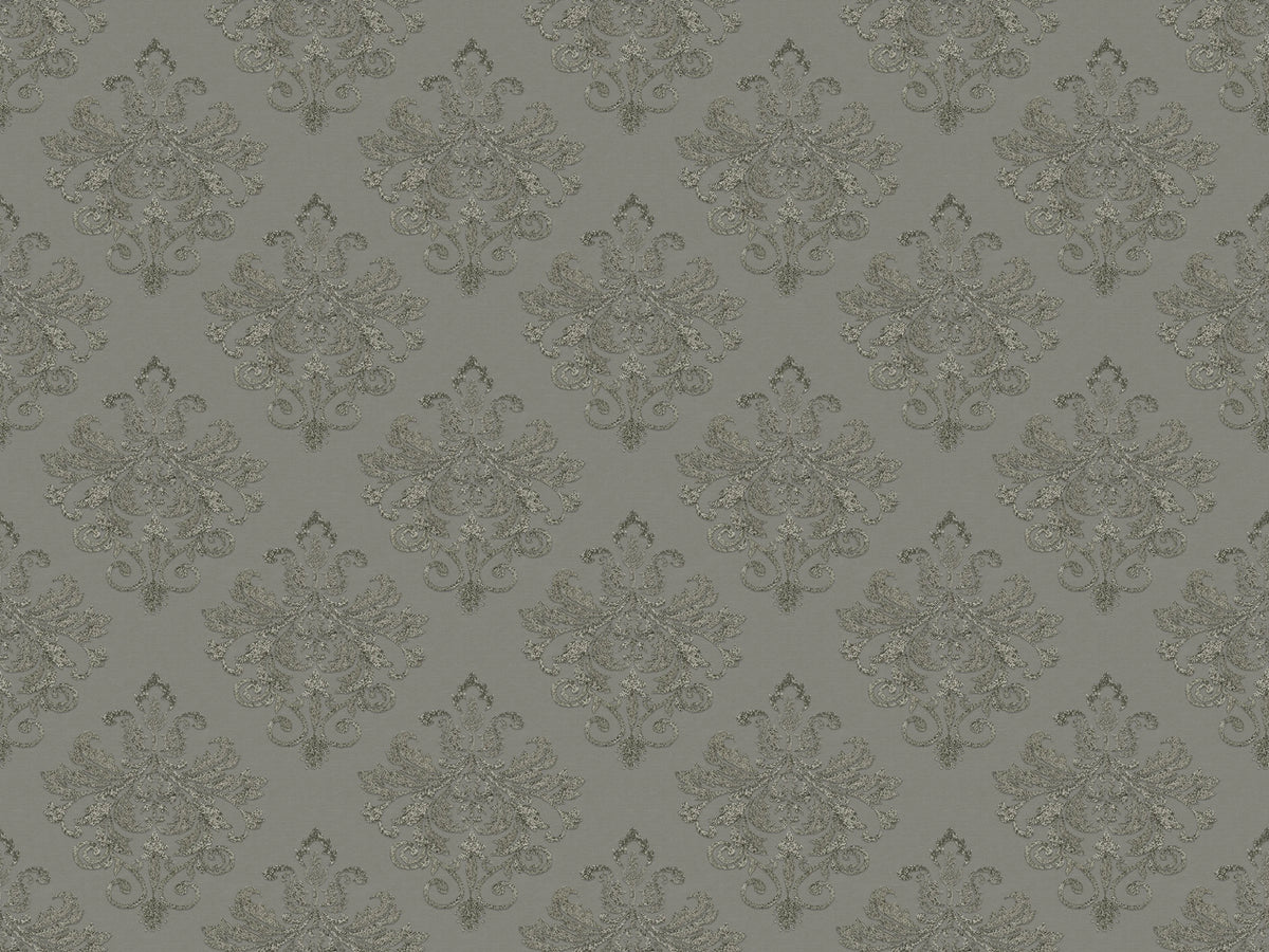 Baroque Pearl, Gray Mural Wallpaper - pure wallpaper artwork