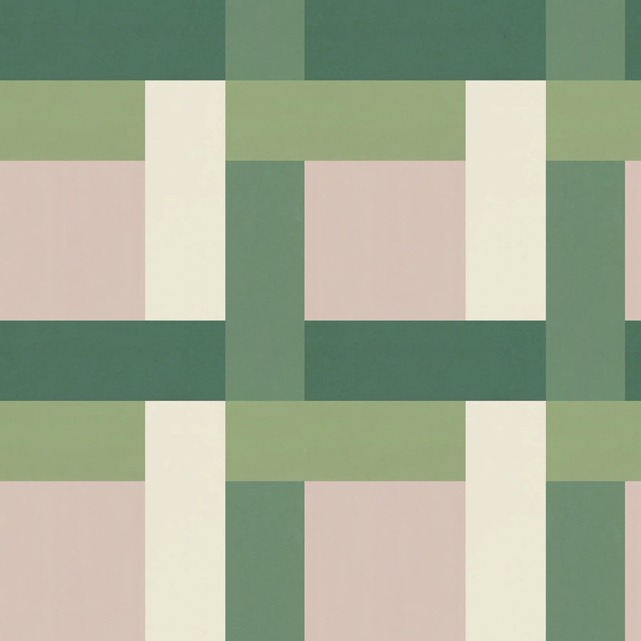 Dont Be Square, Green Mural Wallpaper