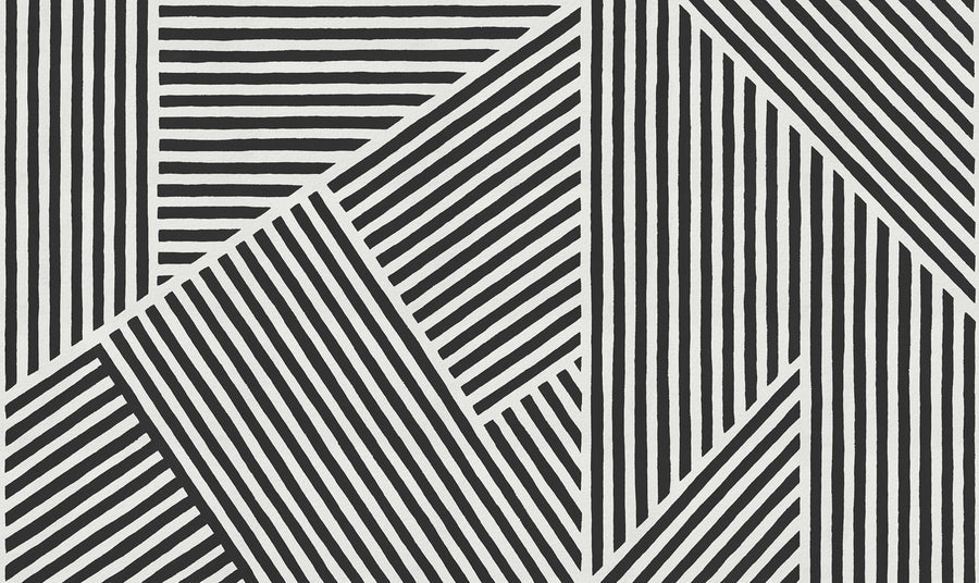 Different Directions, Black & White Mural Wallpaper