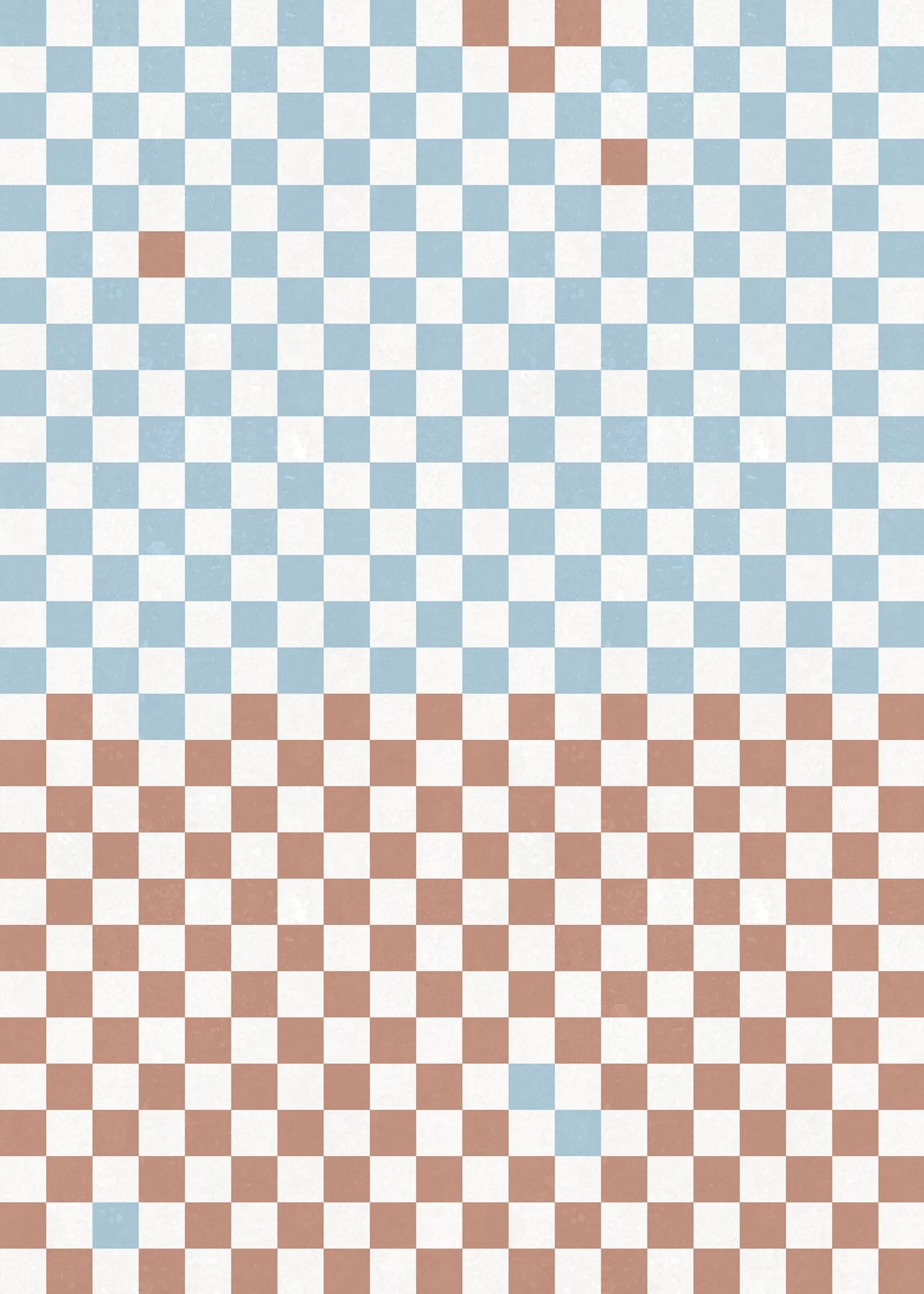 Pixels, Orange & Blue Mural Wallpaper - pure wallpaper artwork