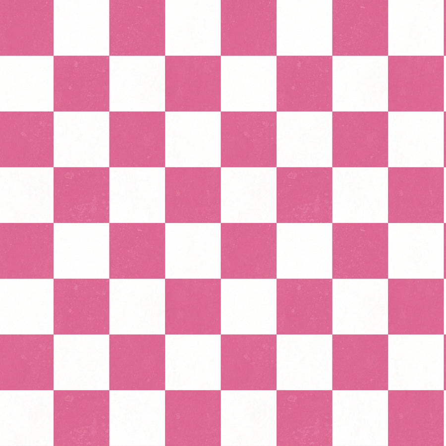 Chess, Pink Mural Wallpaper