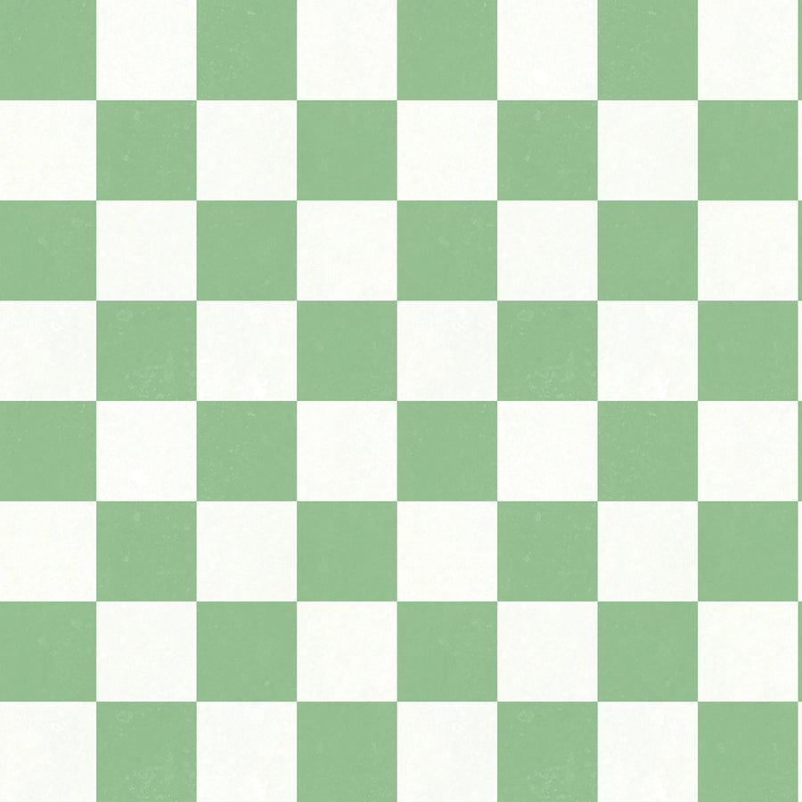 Chess, Green Mural Wallpaper