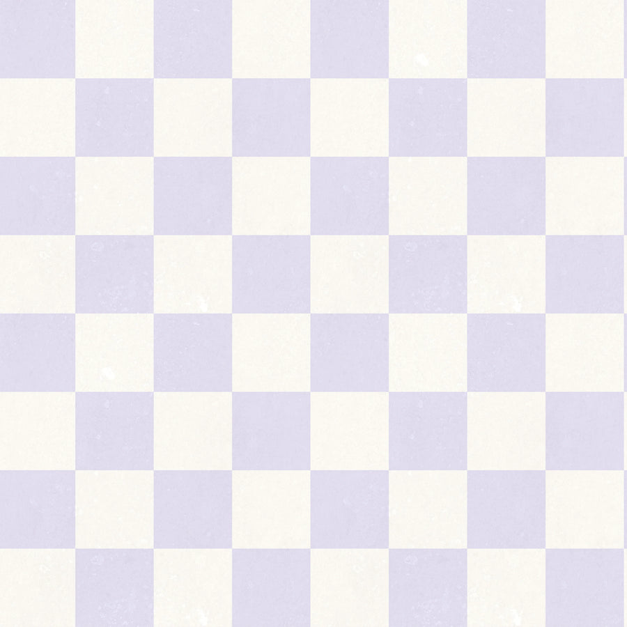 Chess, Lilac Mural Wallpaper