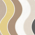 Seventies Waves, Orange Mural Wallpaper - pure wallpaper artwork