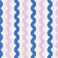 Wobbly Blue & Pink Mural Wallpaper - pure wallpaper artwork