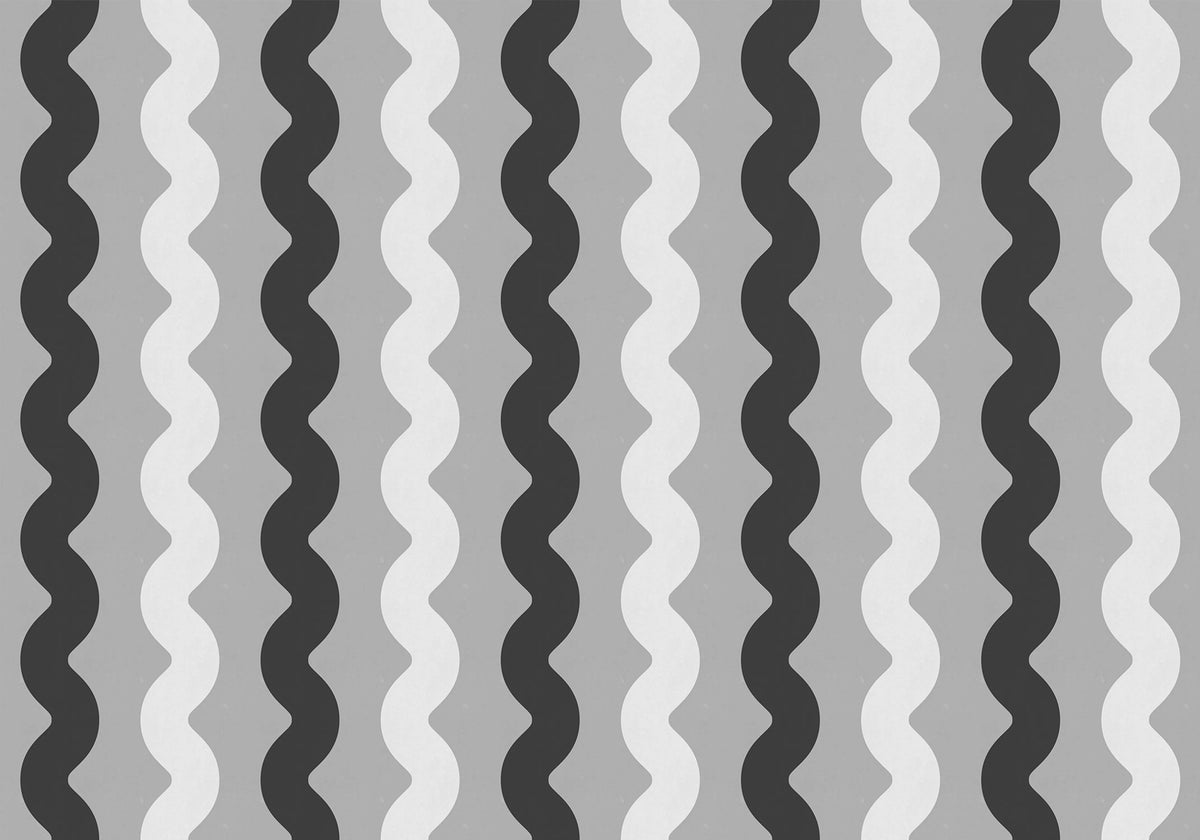 Wobbly Black & White Mural Wallpaper - pure wallpaper artwork