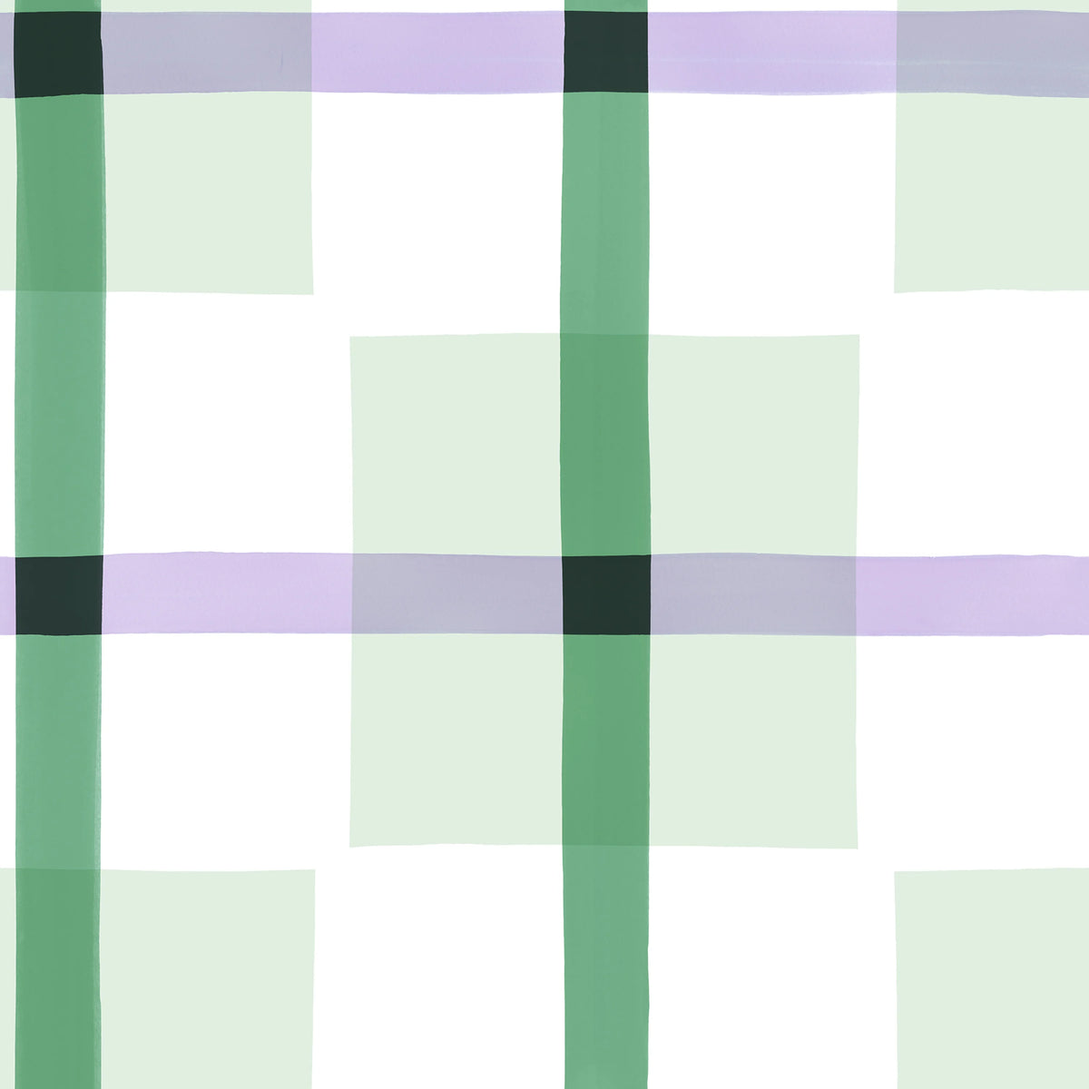 Outside The Box Green & Lilac Mural Wallpaper - pure wallpaper artwork