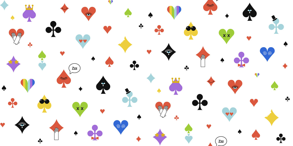 Poker Face, Rainbow Mural Wallpaper - pure wallpaper artwork
