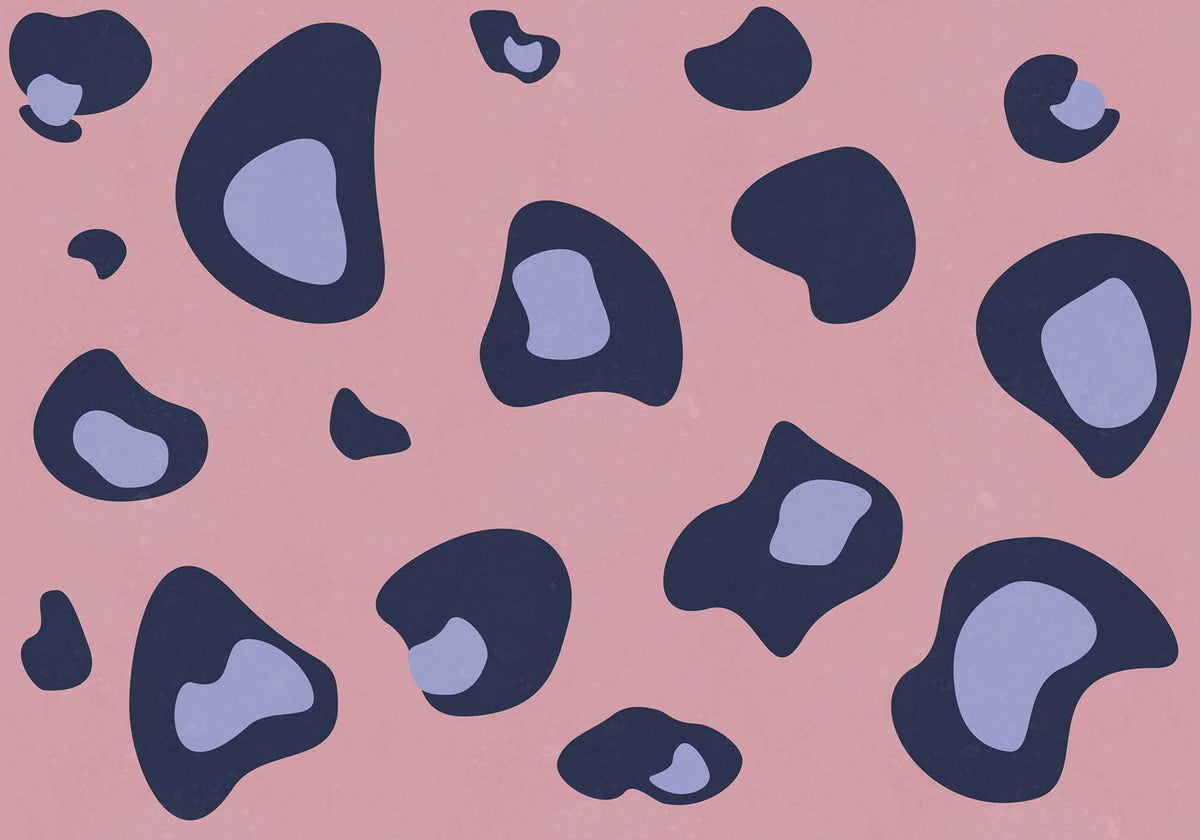 Giant Leopard, Pink Mural Wallpaper - pure wallpaper artwork
