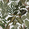 Mischievous Jungle, White Mural Wallpaper - pure wallpaper artwork