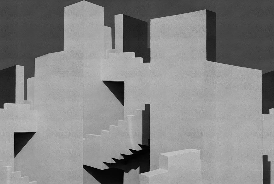 Happy Building, Concrete Mural Wallpaper