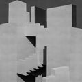 Happy Building, Concrete Mural Wallpaper - pure wallpaper artwork