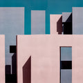 Abstract Building, Pastel Mural Wallpaper - pure wallpaper artwork