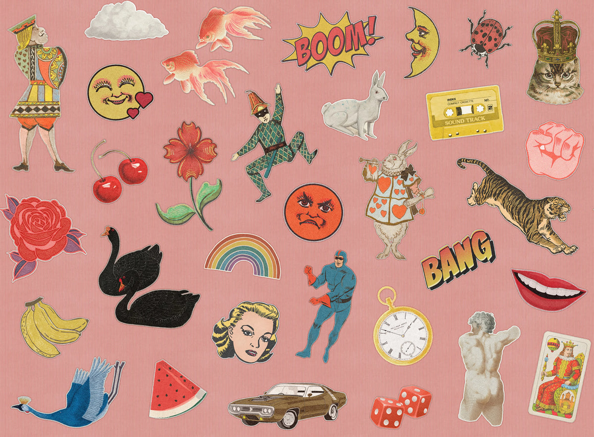 Patches, Pink Mural Wallpaper - pure wallpaper artwork
