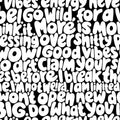 Blah blah blah, White Mural Wallpaper - pure wallpaper artwork