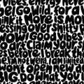 Blah blah blah, Black Mural Wallpaper - pure wallpaper artwork