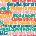 Blah blah blah, Rainbow Mural Wallpaper - pure wallpaper artwork