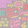 Neon Vibes, Concrete Mural Wallpaper - pure wallpaper artwork